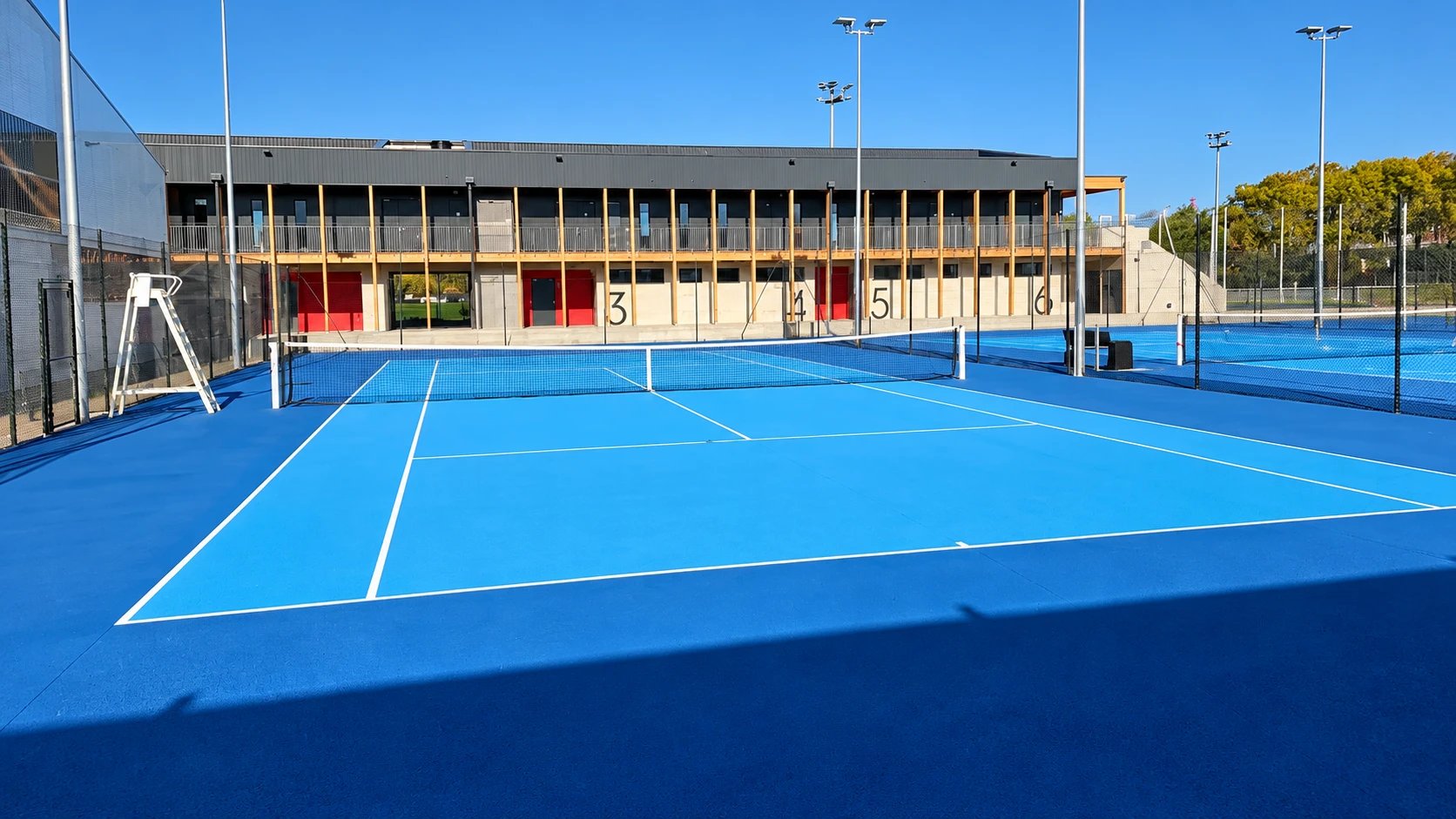 Complexe de tennis après rénovation